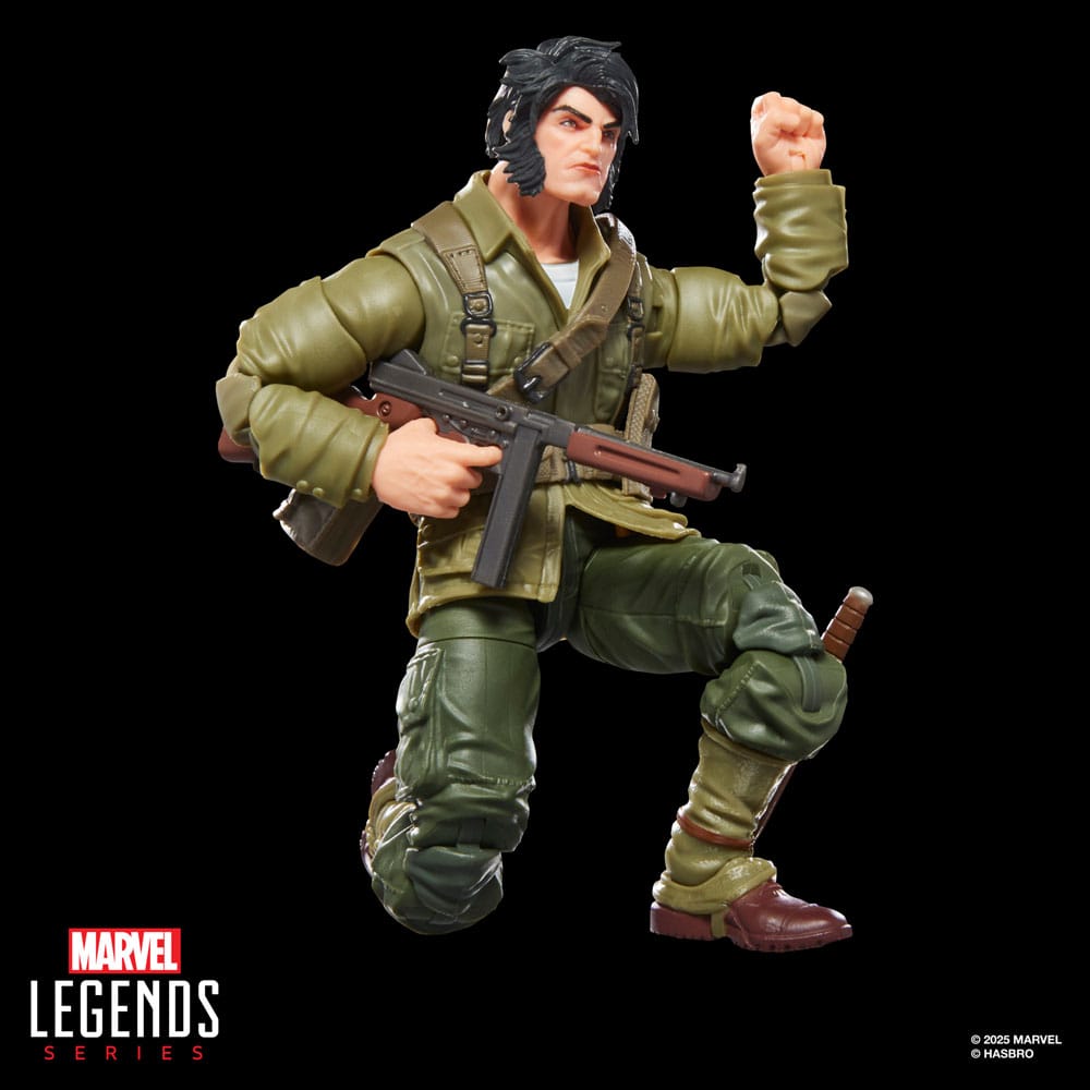 Marvel Legends AF: Wolverine - WWII Logan (BaF: Executioner) 15cm Erwachsener, Männlich, Mann, Person, Pistole
