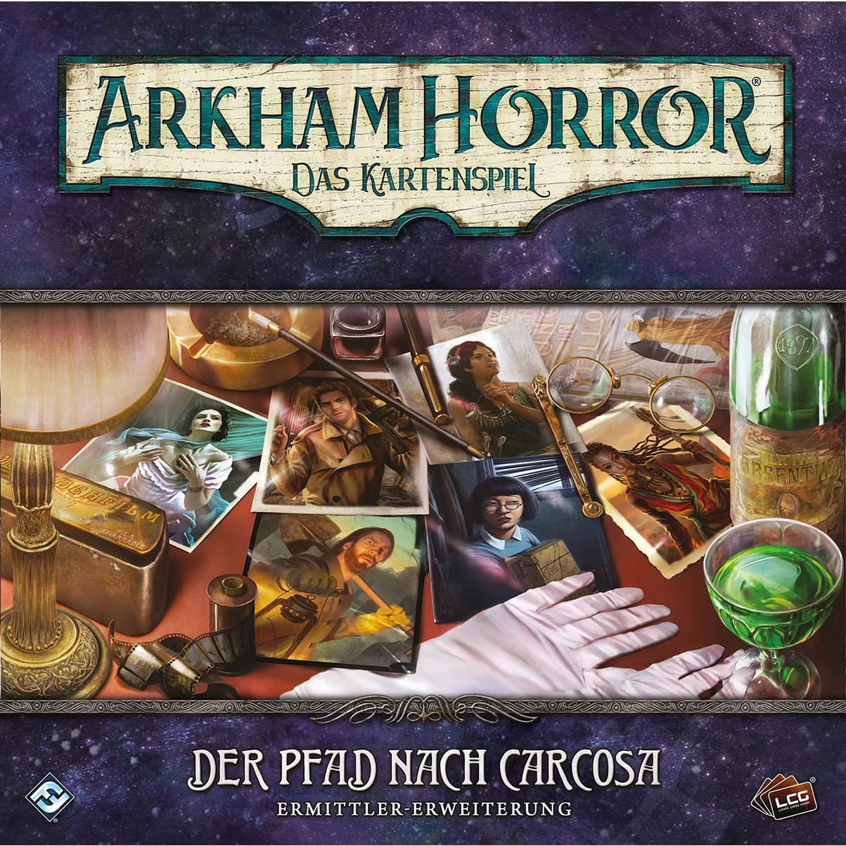 Arkham Horror LCG dt.: Der Pfad nach Carcosa Ermittler-Erweiterung