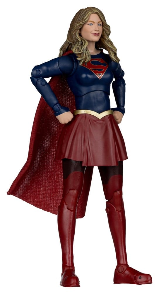 DC Multiverse AF: Supergirl Theatrical Edition DLX 17cm Superman, Kostüm, Cape, Roter Rock, Stiefel