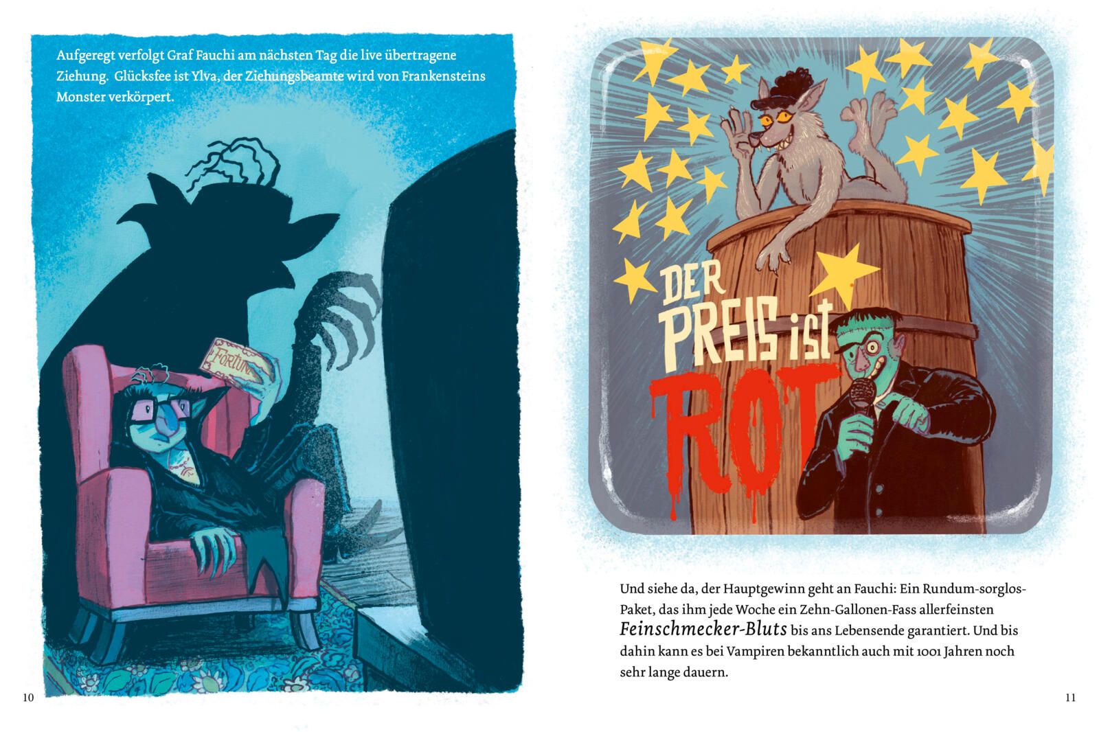 Graf Fauchi und das Tor zur Welt Karte, Buchillustration, Monster, Preis, Roter Akt