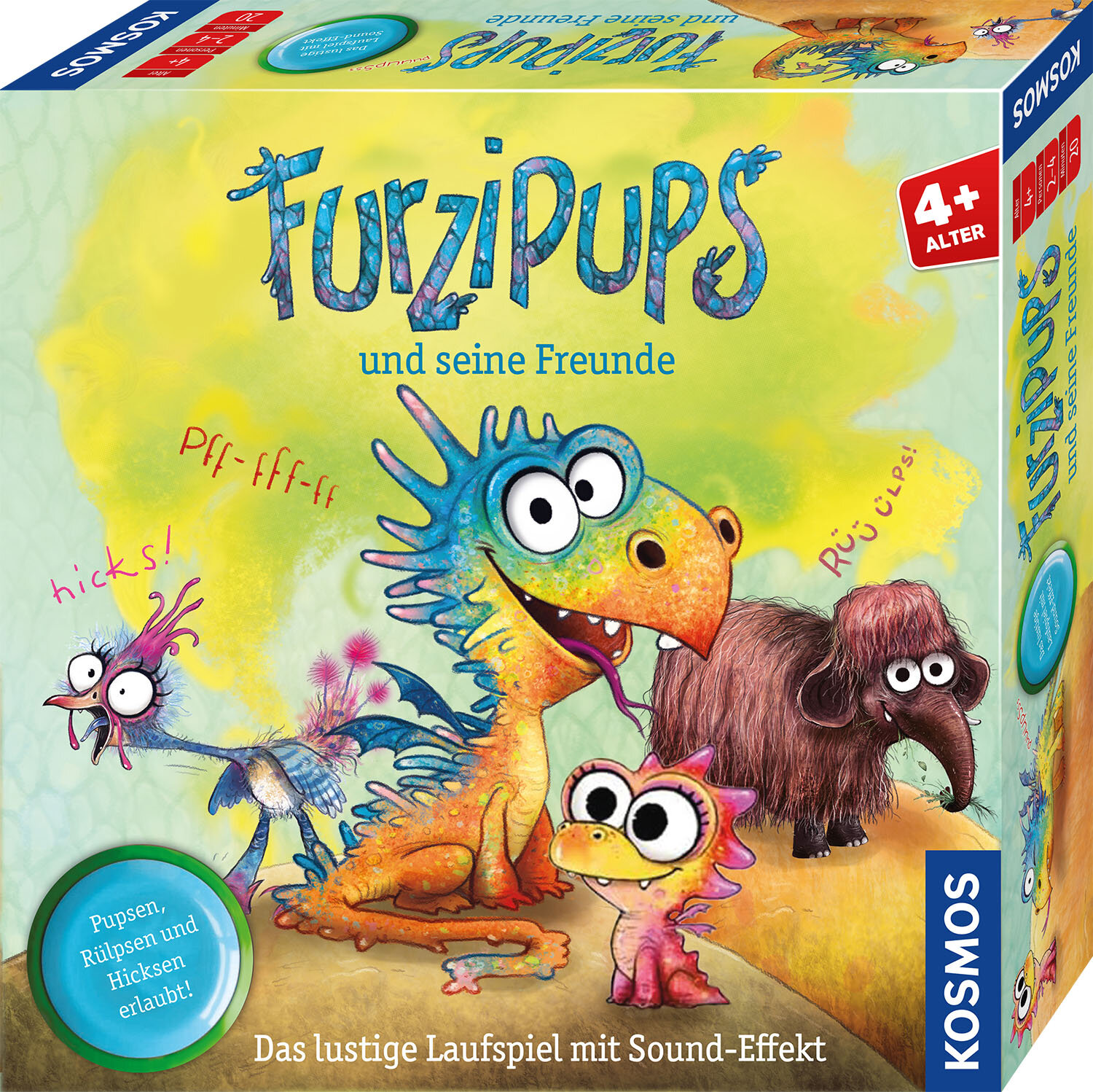 Furzipups und seine Freunde Spielzeug, Kinderbuch, Puzzle, Dinosaurier, Tierwesen