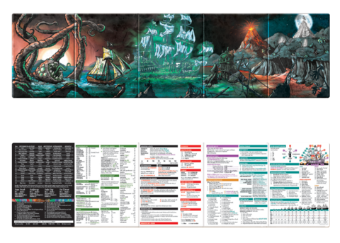 Jigsaw Puzzle, Fantasy Scene, Sea Monsters, Ships, Treasure Map