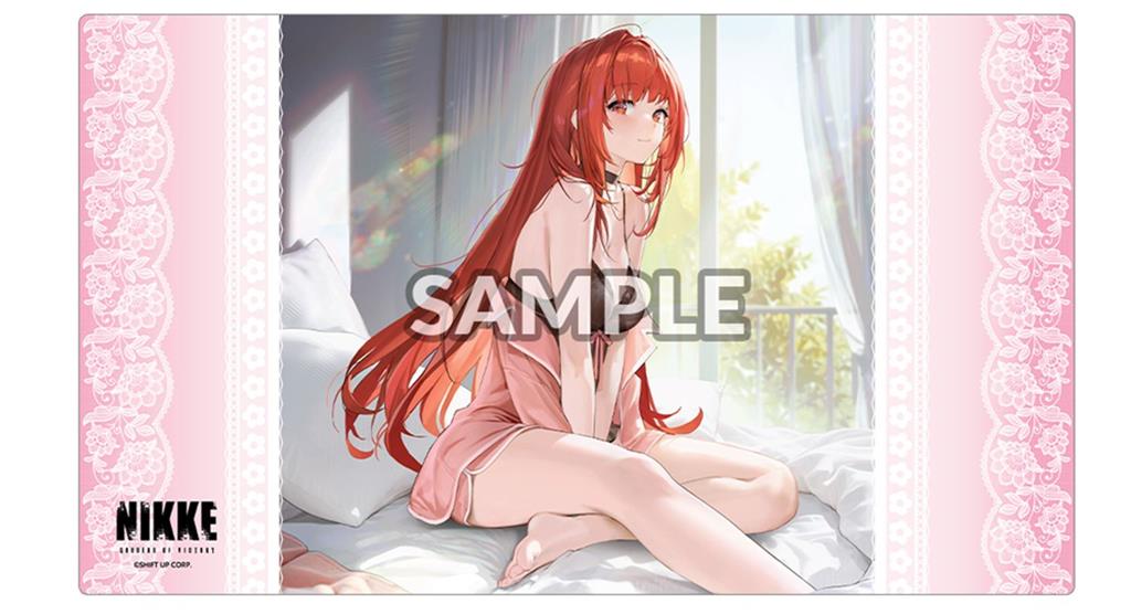 anime, girl, pink, bed, nachtwäsche