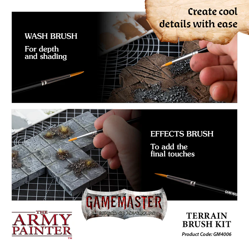Army Painter: Gamemaster - Terrain Brush Kit Army Painter: Gamemaster - Terrain Brush Kit