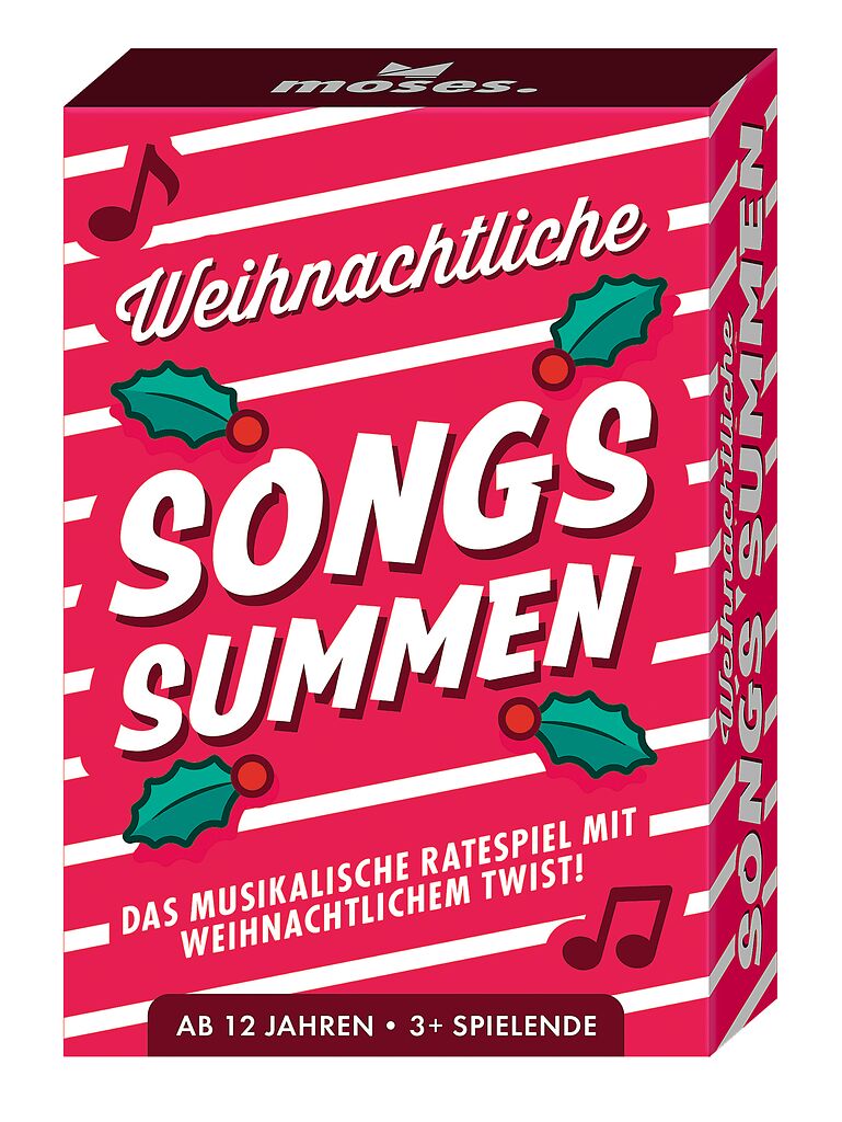 Mini Weihnachtsspiele (6 verschiedene) Weihnachten, Songs, Kartenspiel, Twist, Holzbox