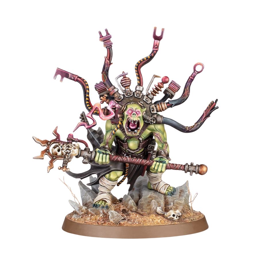 Ork, Miniatur, Warlord, Stab, Basis-Diorama