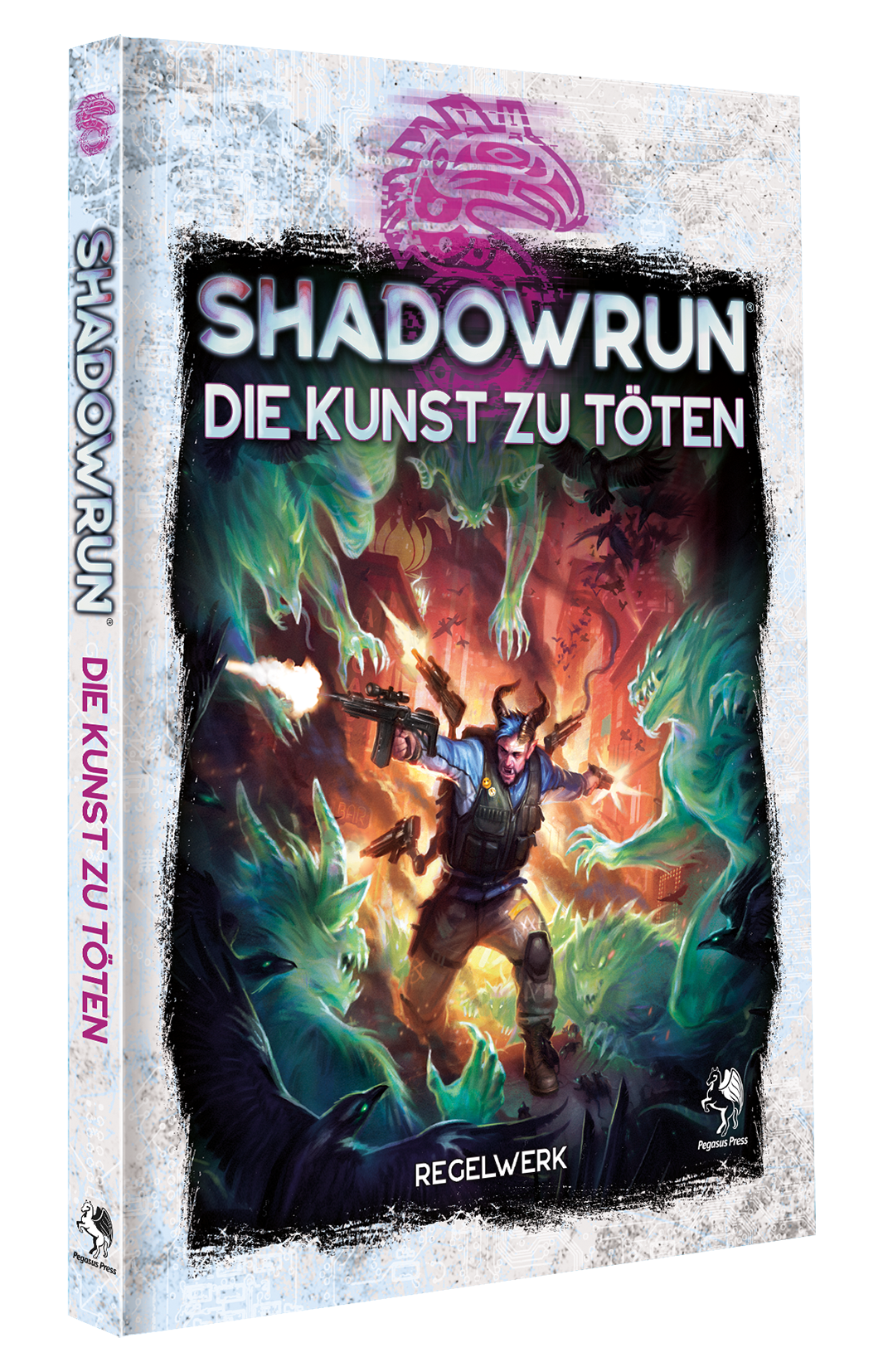 Shadowrun dt.: Die Kunst zu töten Schützen, Action-Abenteuer, Humanoide Figur, Waffen, Hazard Umgebungen