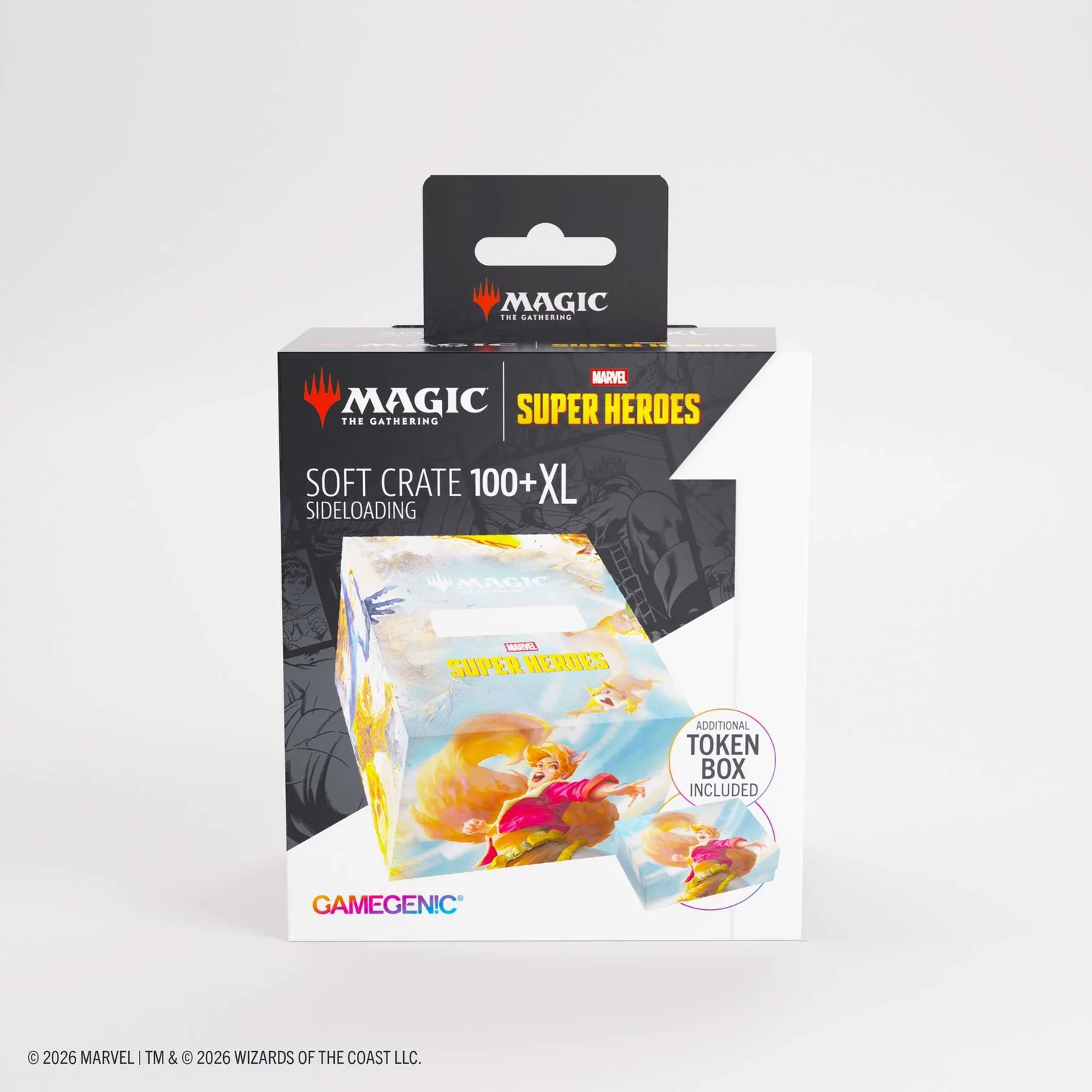 Gamegenic: Deckbox Soft Crate 100+ XL Sideloading Magic Marvel Superheroes - Fantastic Four / Go Nuts soft crate, sideloading, 100+ xl, magic the gathering, super heroes