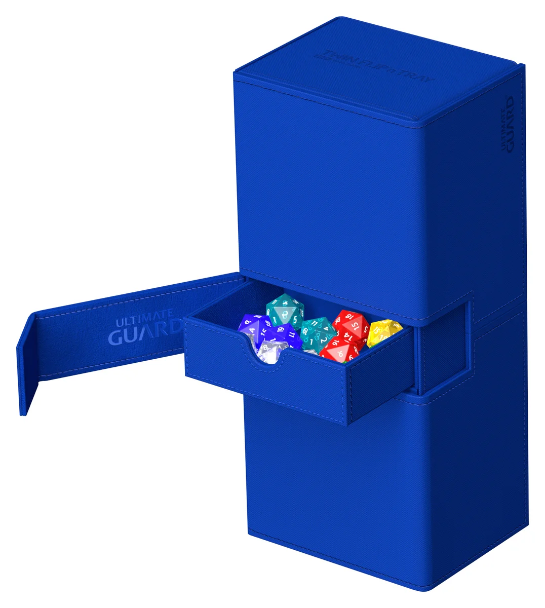 Ultimate Guard: Deckbox Twin Flip'n'Tray Xenoskin 266+ blau