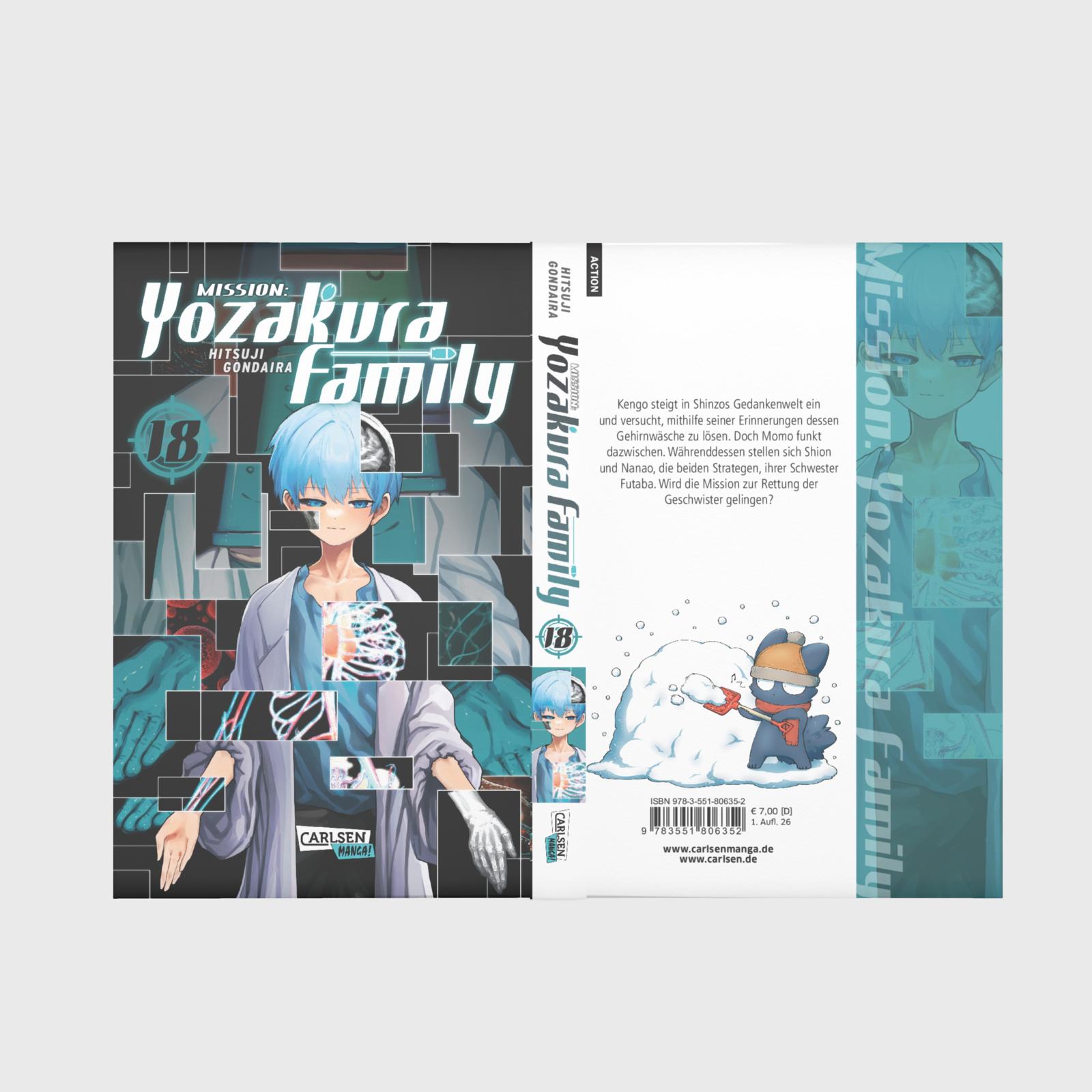 Mission Yozakura Family Bd.18 Buch, Veröffentlichung, Comics, Plakat, Person