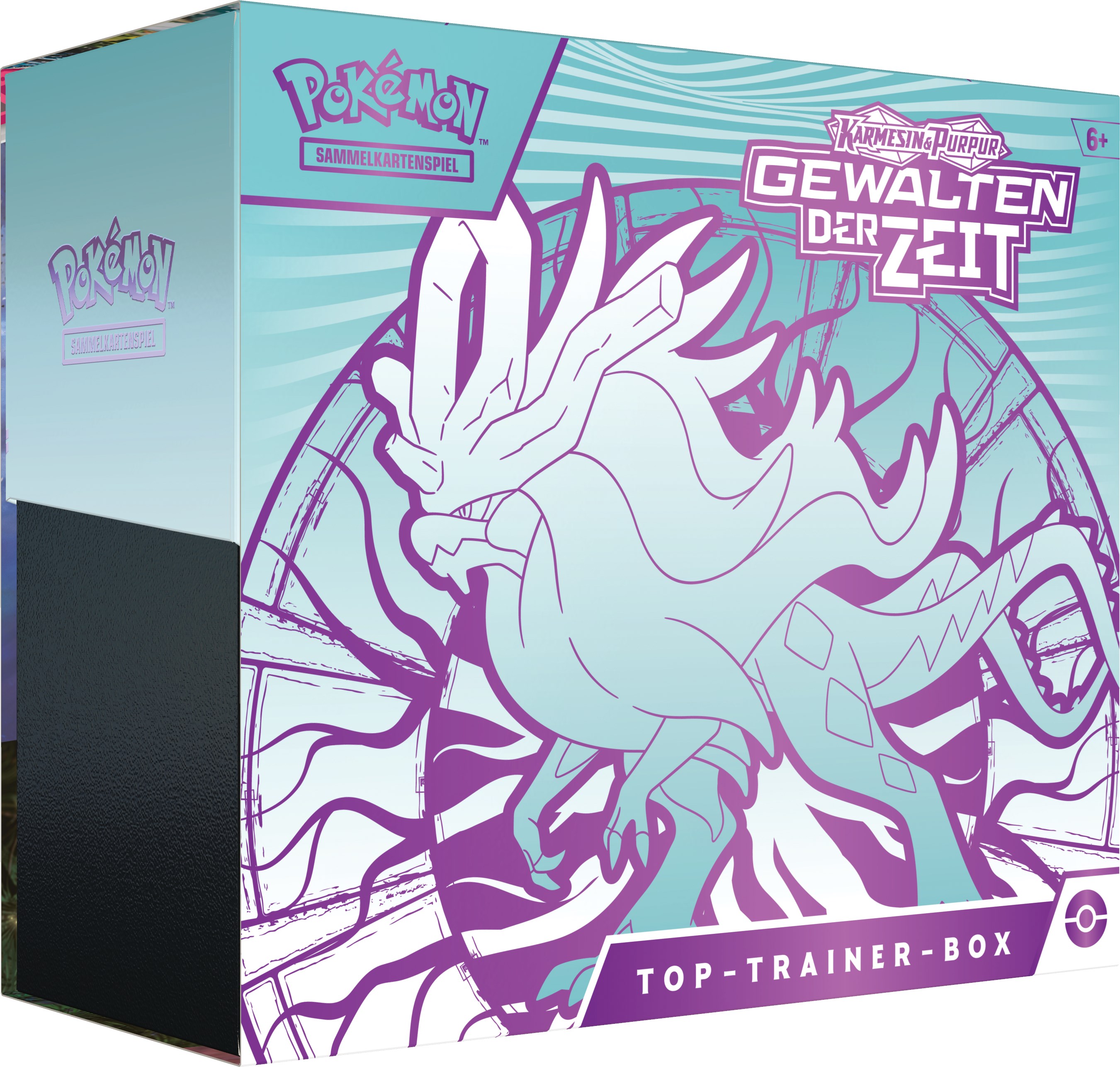 Pokémon CCG dt.: Karmesin & Purpur Gewalten der Zeit Top-Trainer-Box Blau (KP05)