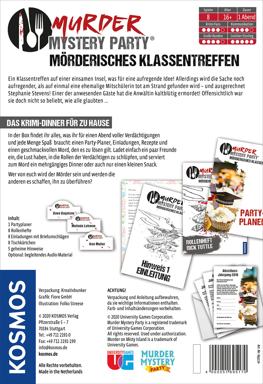 Murder Mystery Party - Mörderisches Klassentreffen Murder Mystery Party - Mörderisches Klassentreffen