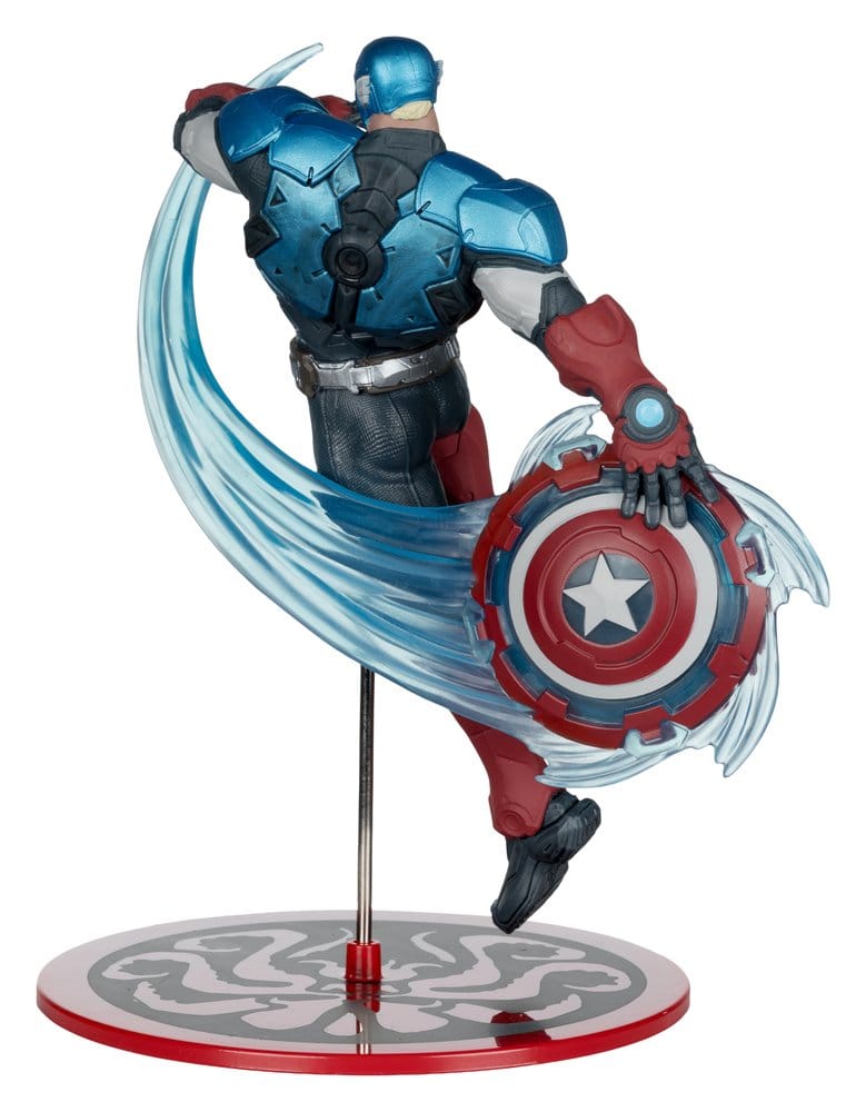 Marvel Rivals Collection: Statue Captain America 20cm Captain America, Schild, Figur, Superheld, Action-Figur
