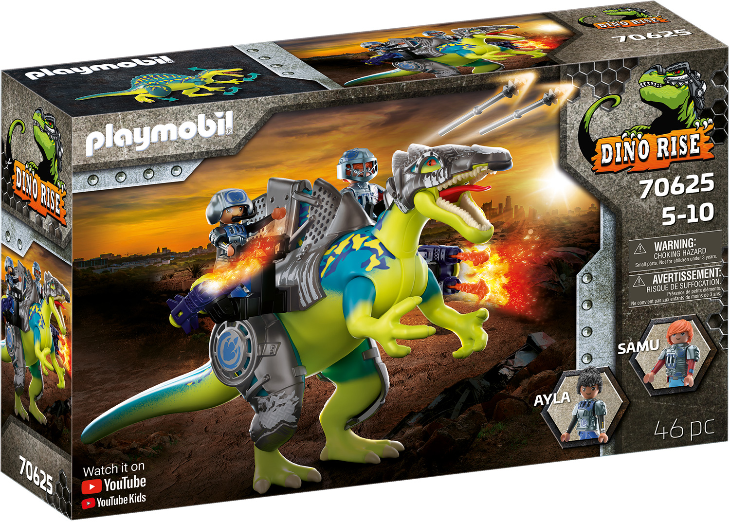 Playmobil: Dino Rise - Spinosaurus Doppelte Verteidigungs-Power