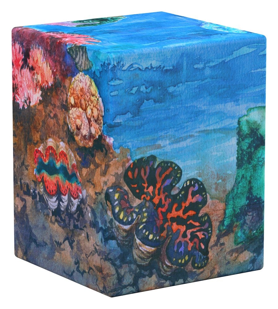 Untersetzer, Untersetzer-Ausführung, Korallenriff, Druckmotiv, Kunststoff-Block