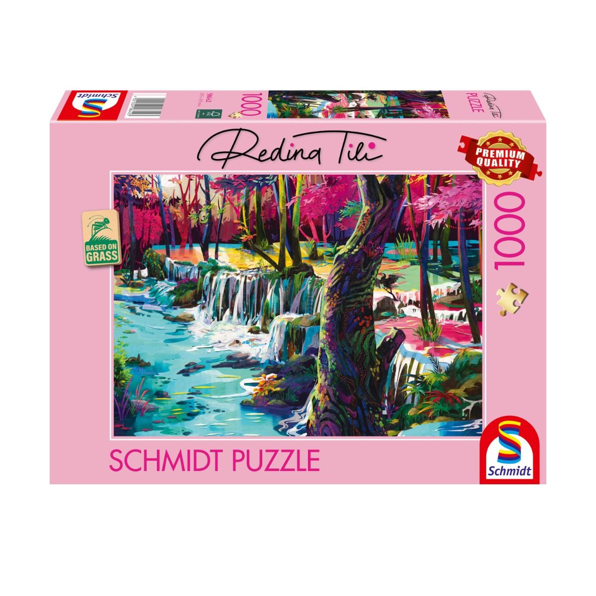 puzzle, landscape, pink box, Schmidt Puzzle, jigsaw puzzle