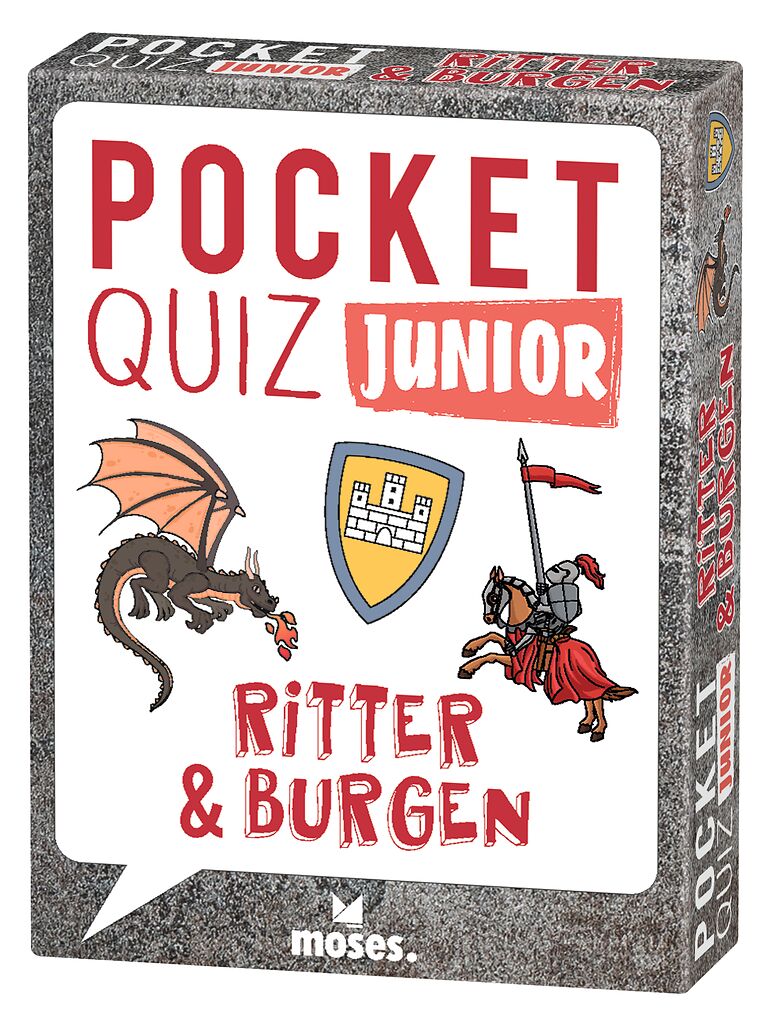 Pocket Quiz, Junior, Ritter, Burgen, Spielkartenspiel