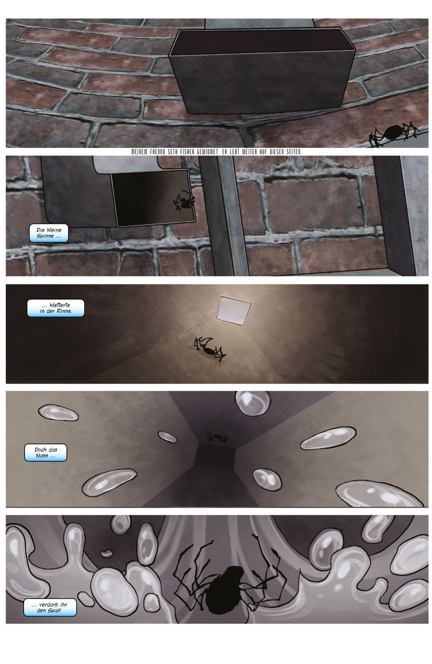 Spider-Man: Reign Bd.1 Schachtbox, Spinne, Kellerraum, Rinne, Schleim