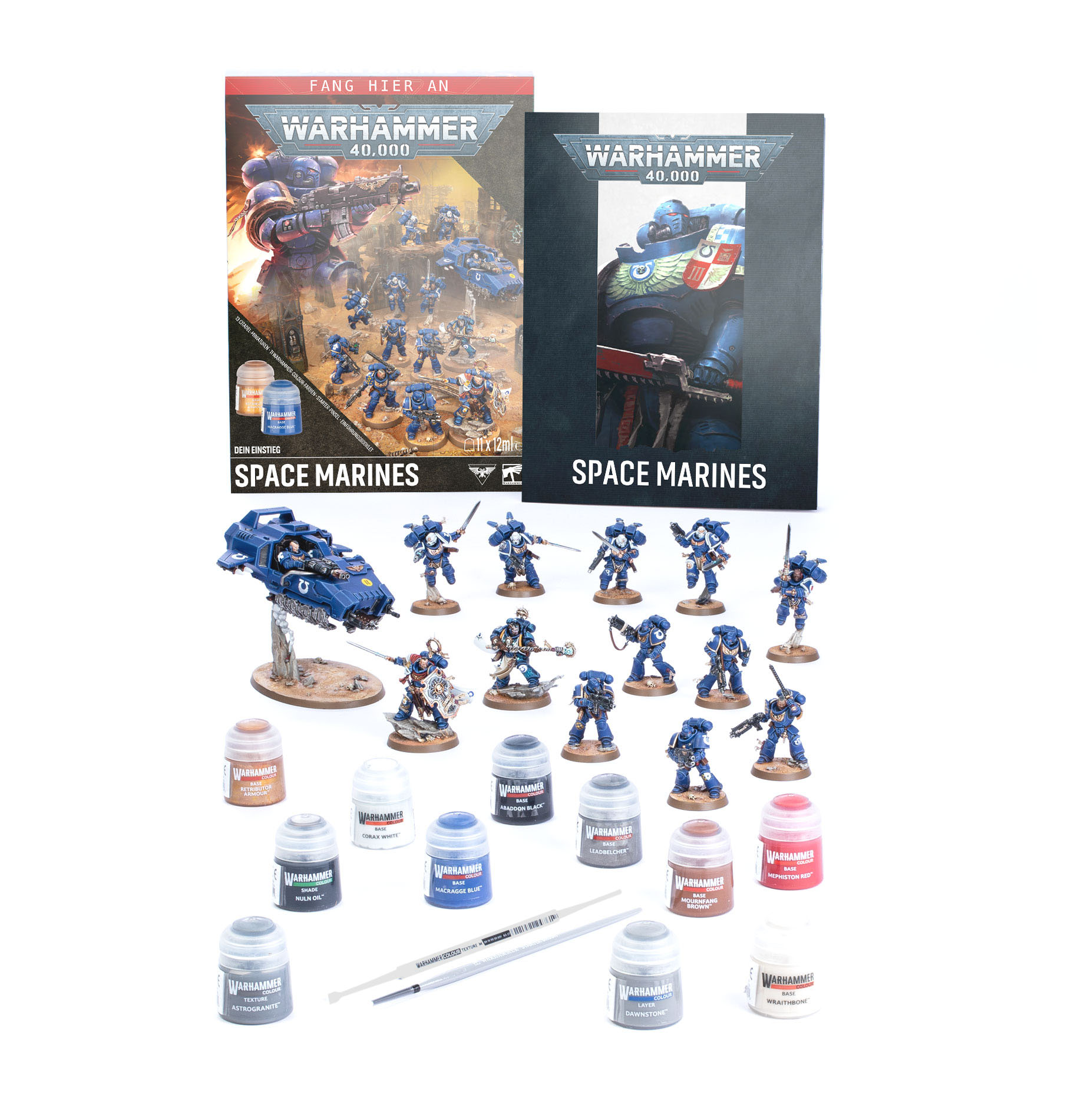 Space Marines, Warhammer 40,000, Miniaturen, Malset, Modelbaukit