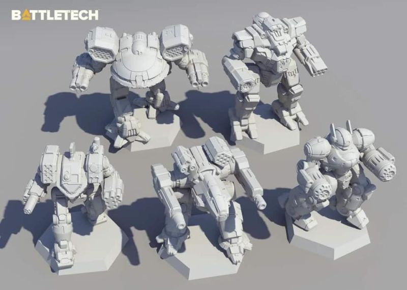 Miniatur, Mecha, Roboter, Figur, unbemalt