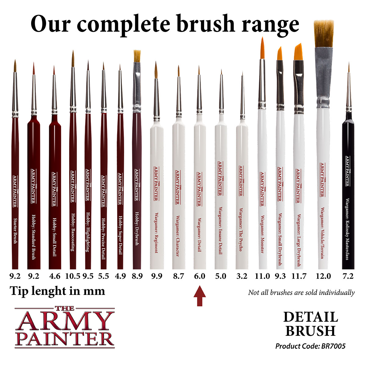 Army Painter: Pinsel - Wargamer Detail Brush Army Painter: Pinsel - Wargamer Detail Brush