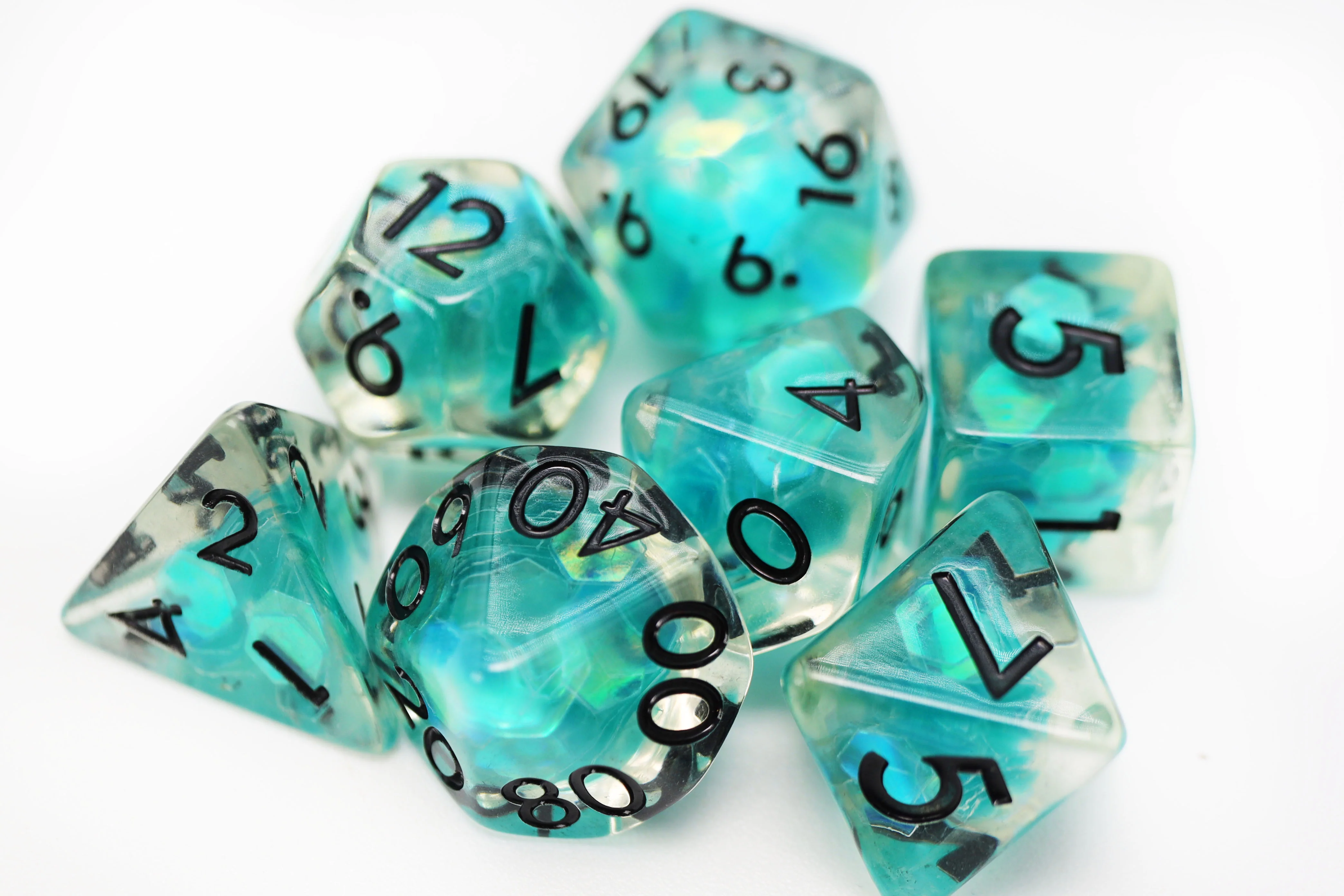 Polyhedral Dice Set: Siren Sparkle (7)