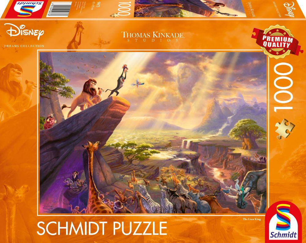Puzzle, Disney, Löwen König, Tierwelt, Landschaft