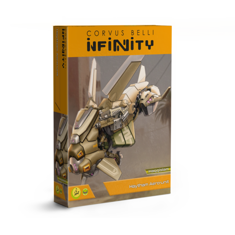Infinity: Haqqislam - Haytham Aero-unit robot, mecha, modell, box, gold