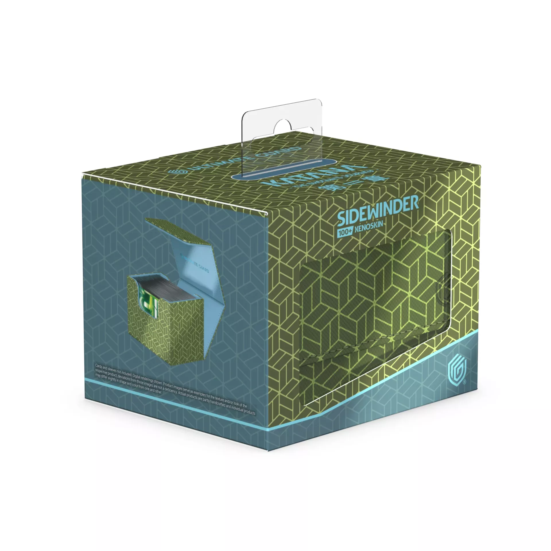 Ultimate Guard: Deck Box Sidewinder 100+ Xenoskin Shogun's Journey - Ajiro (Green/Light Blue)