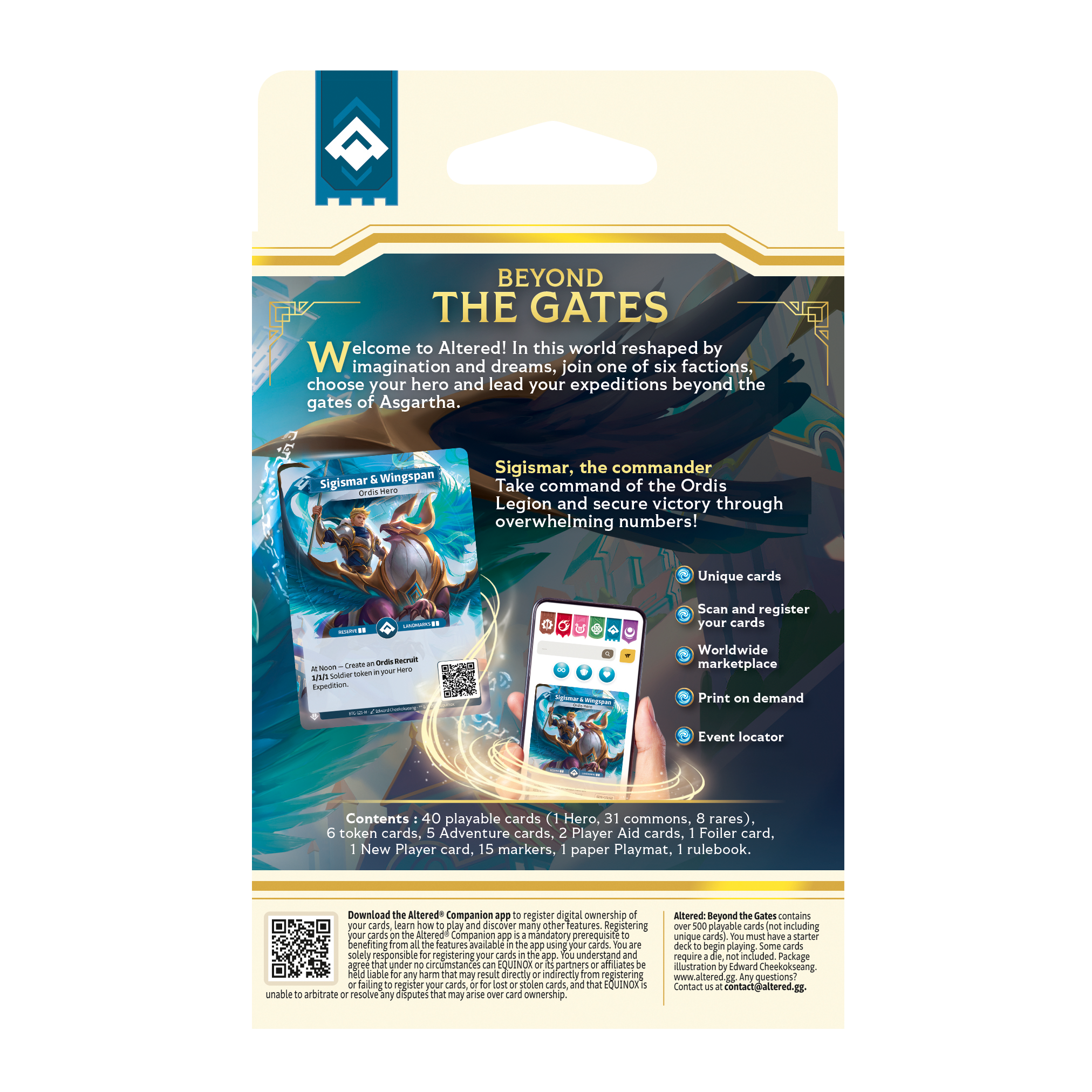 Altered TCG: Beyond the Gates Starter Deck "Ordis" (Blue) Altered TCG: Beyond the Gates Starter Deck "Ordis" (Blue)