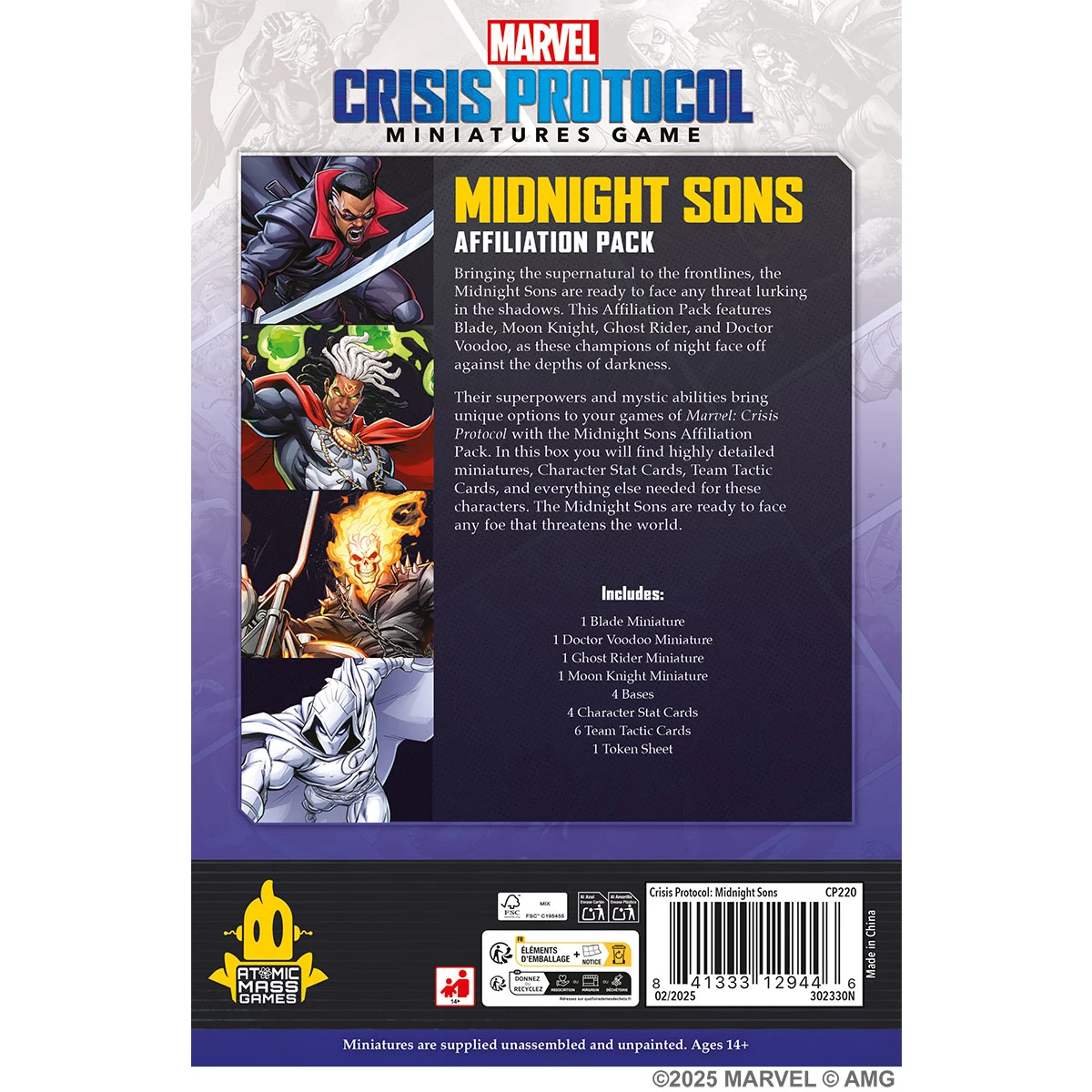 Marvel Crisis Protocol: Midnight Sons Affiliation Pack Marvel Crisis Protocol: Midnight Sons Affiliation Pack