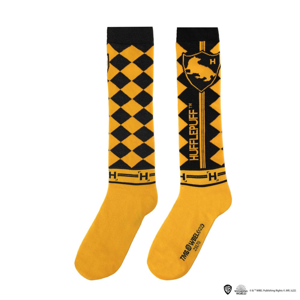 Harry Potter: Kniestrümpfe Hufflepuff 3er Pack (Gr.35-45)