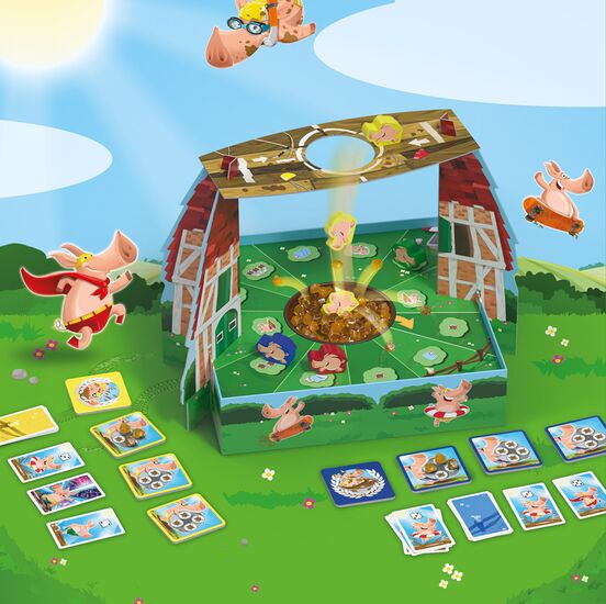 Matsch-Party Spielkarten, Gesellschaftsspiel, Schatzspiel, Holzbox, Halde/Deckel