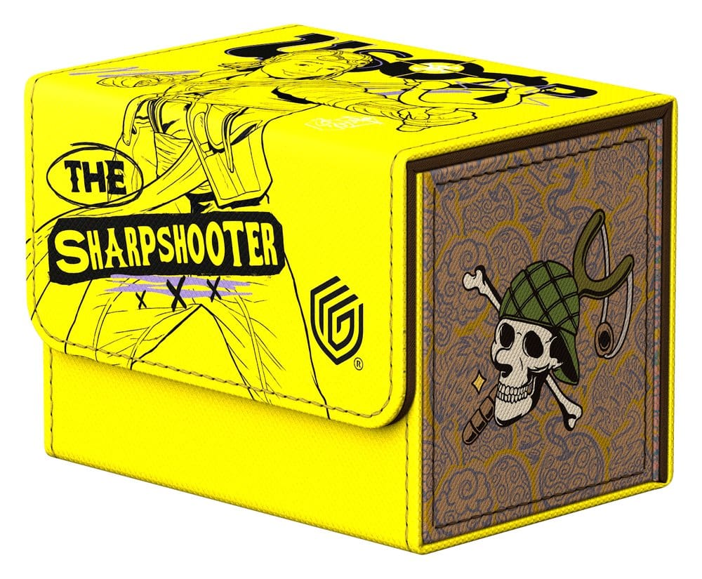 Ultimate Guard: Deckbox Sidewinder 80+ Xenoskin One Piece - Usopp Sharpshooter verpackung, kartenspiel, gelb, pirat, logo