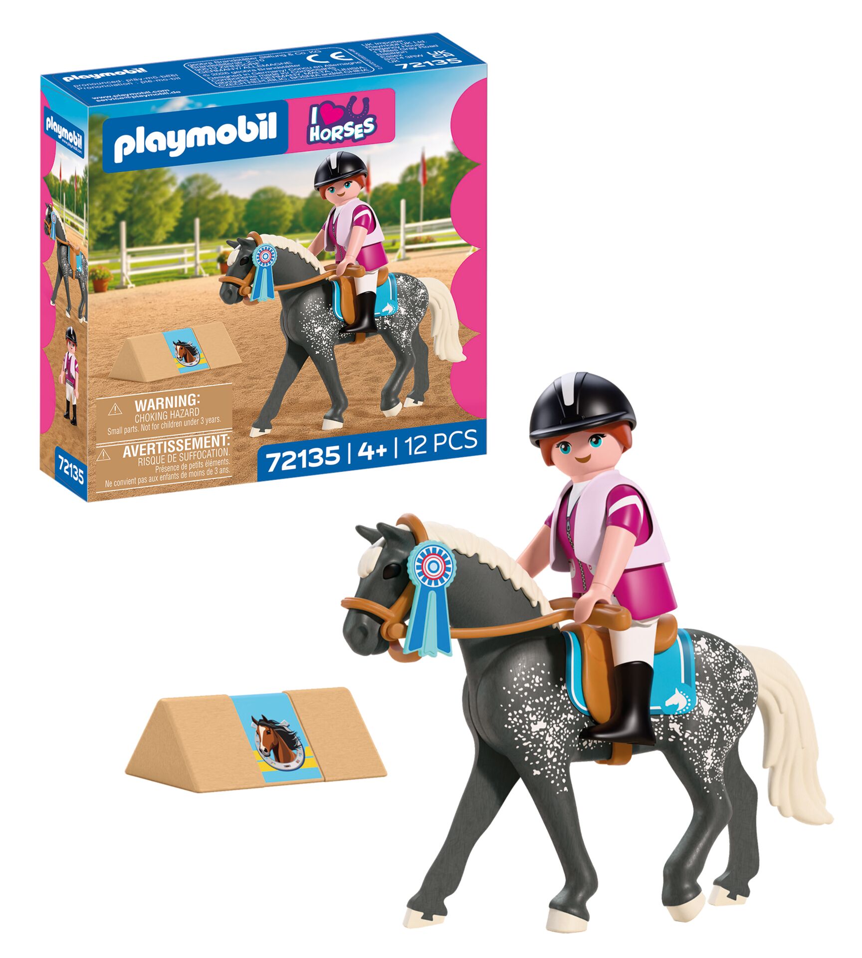 Spielzeug, Pferd, Reiter, Hobbypferd, Set