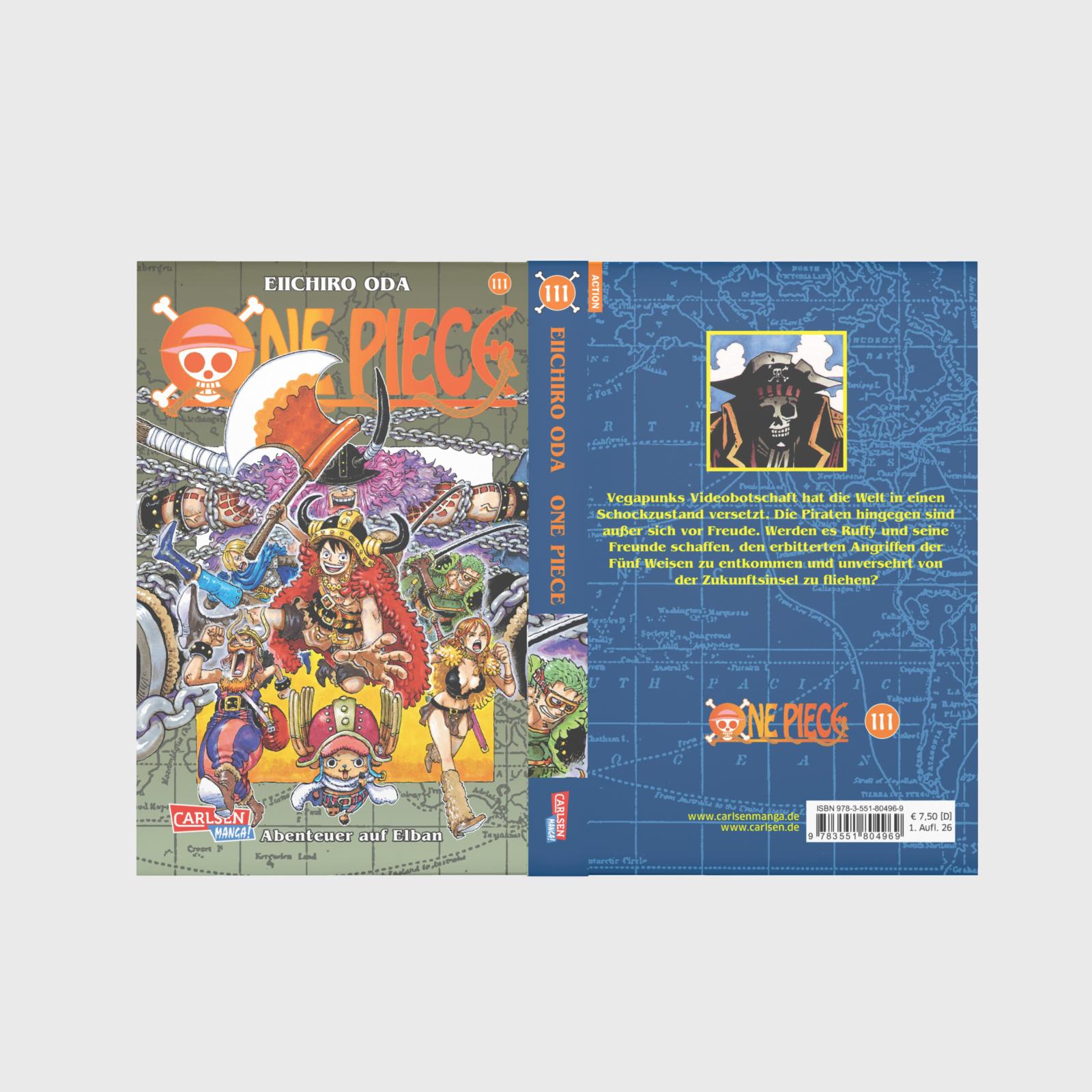 One Piece Bd.111 One Piece, Manga, Comic, Abenteuer, Karton