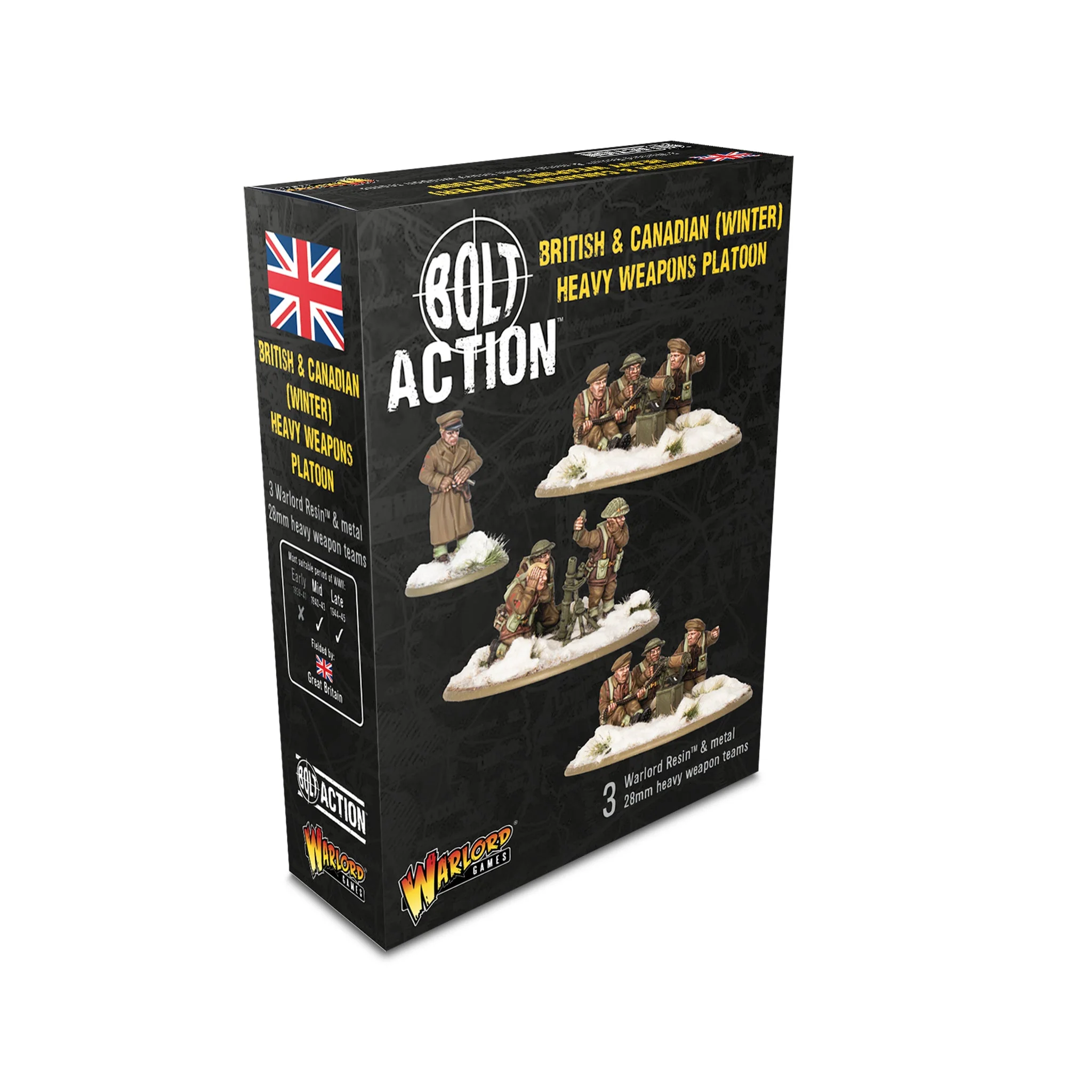Bolt Action: British & Canadian - Infantry (winter) heavy weapon platoon