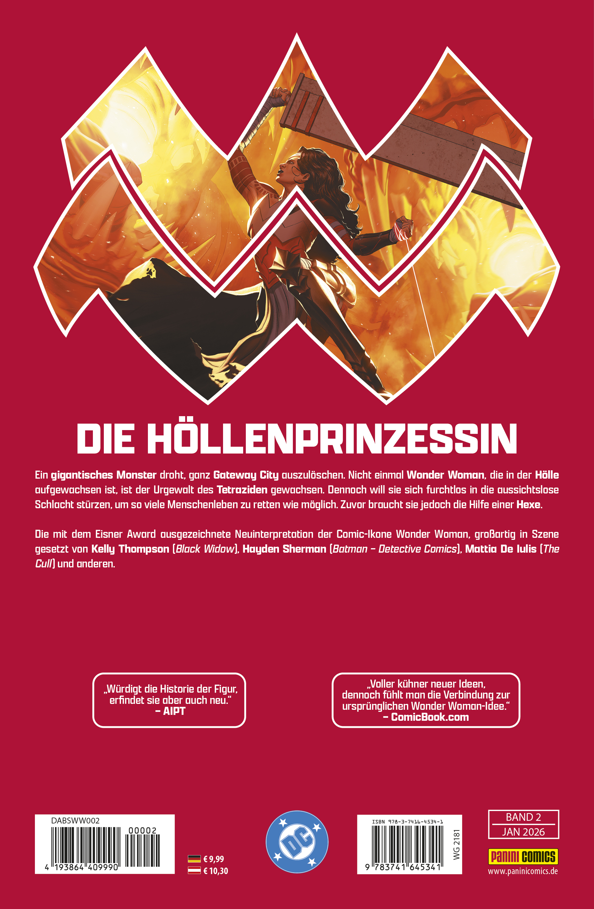 Absolute Wonder Woman Bd.2 Werbung, Plakat, Person