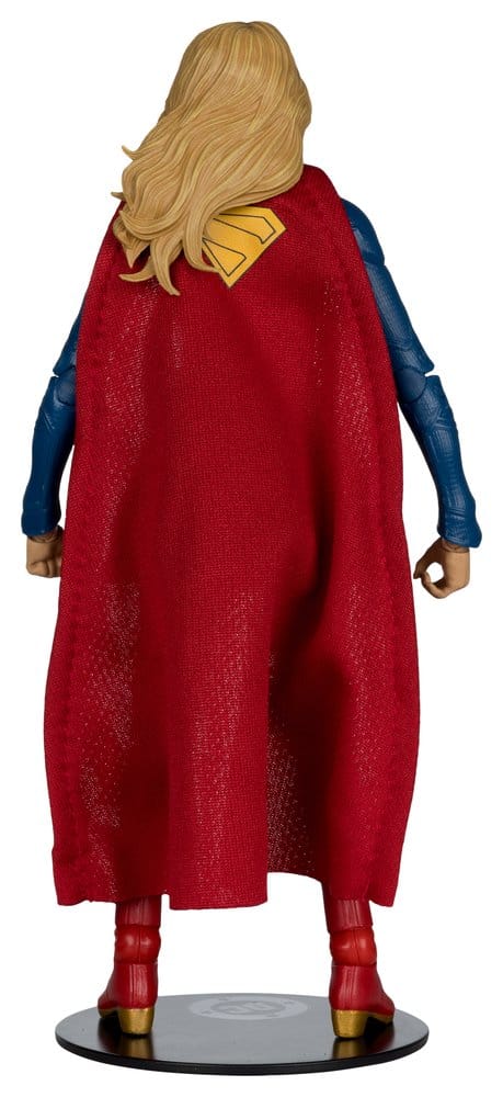 DC Multiverse AF: Supergirl & Puppy Krypto Deluxe Theatrical Edition 17cm Cape, Superheld, Rückseite, roter Umhang, Figur