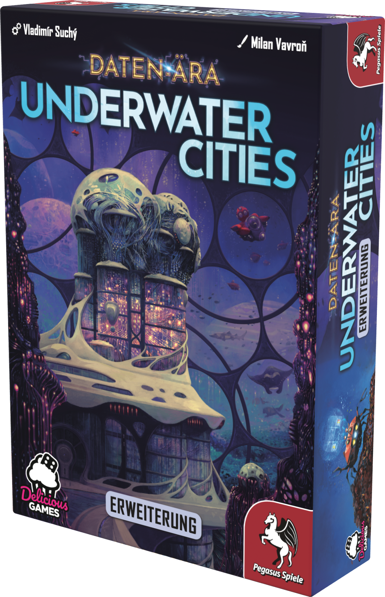 Underwater Cities - Daten-Ära (Erweiterung) Unterwasser, Stadt, Erweiterung, Spielbox, Pegasus Spiele
