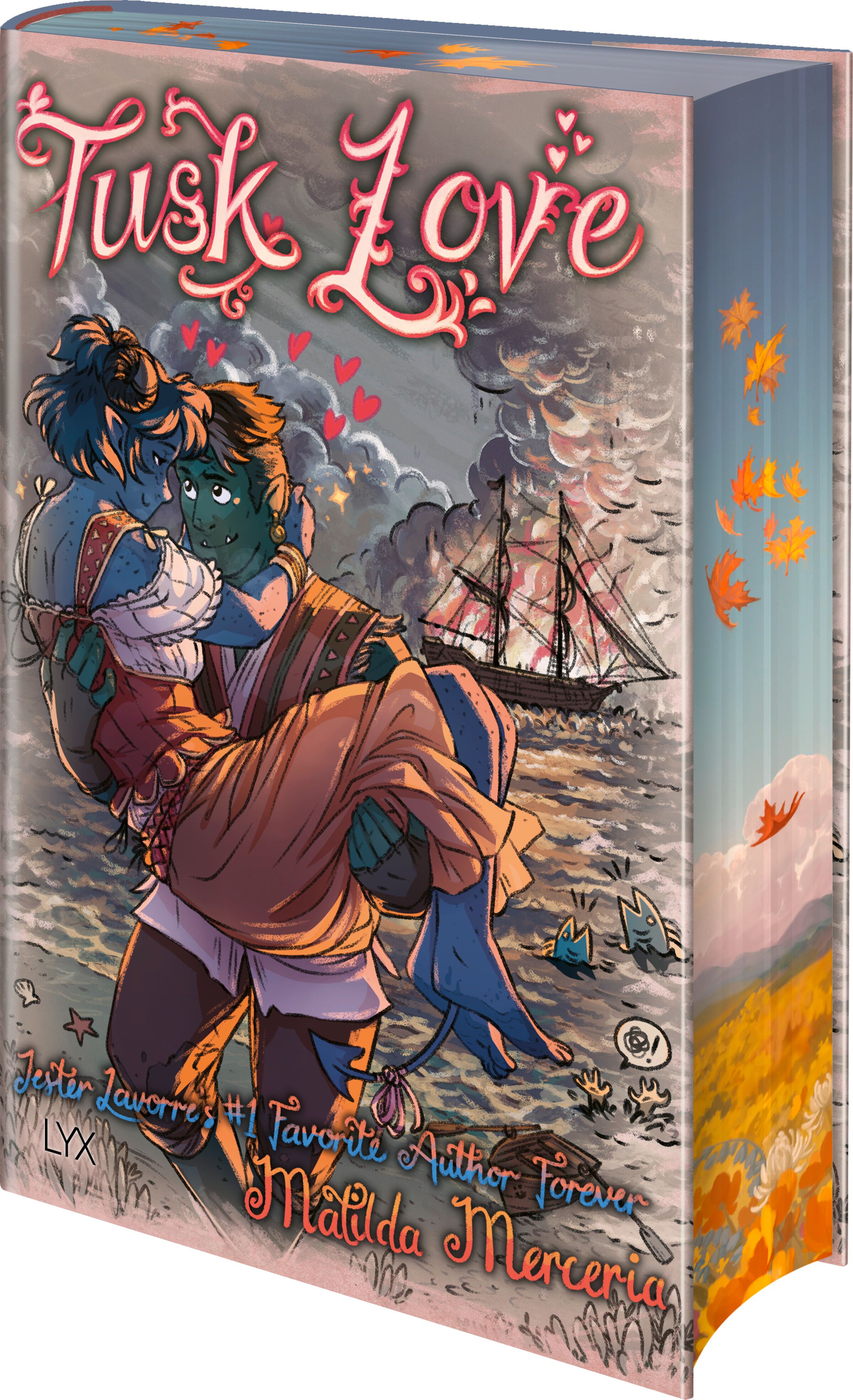 Romance, Künstlerische Illustration, Pärchen, Schiff, Meer