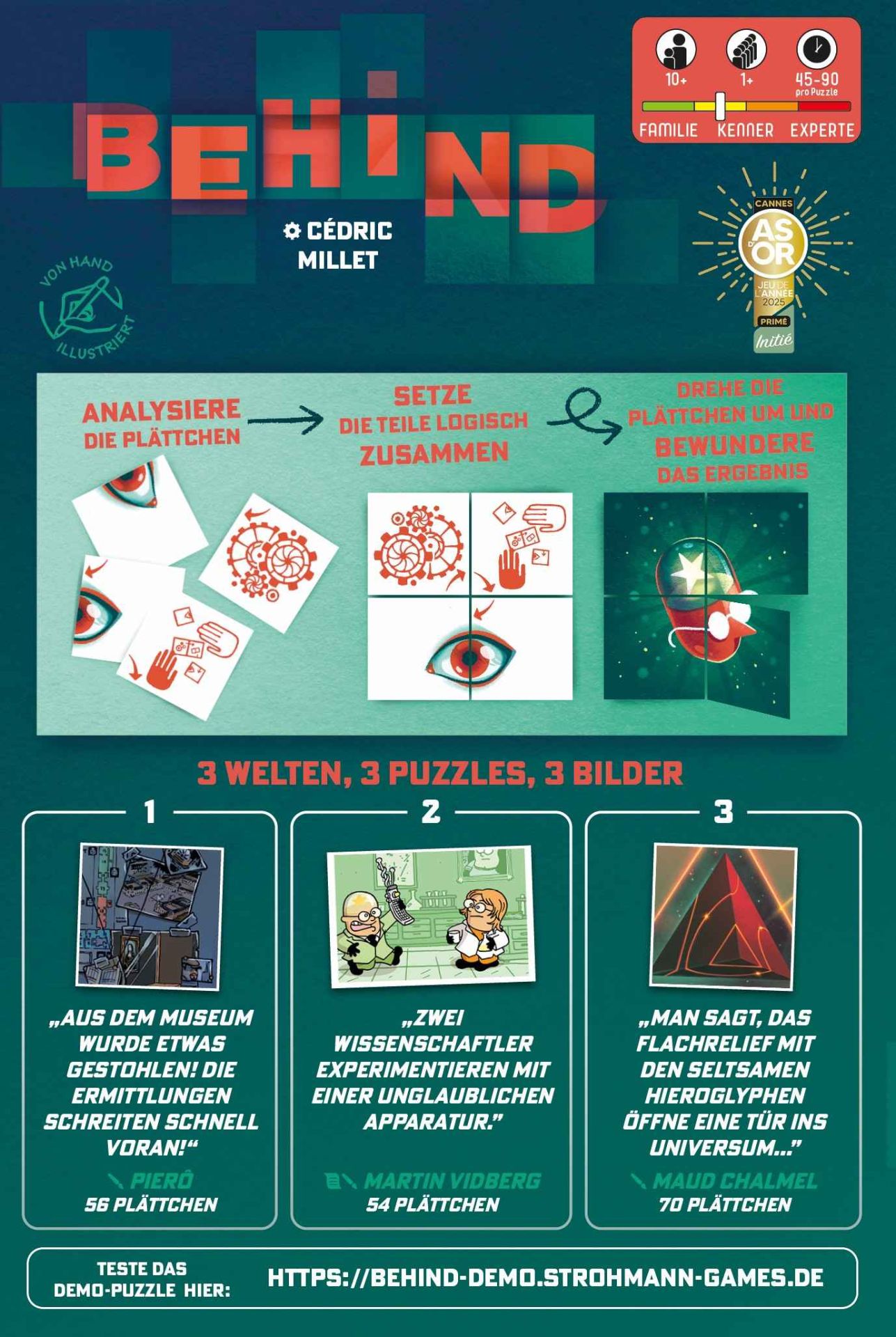 Behind Werbung, Plakat, Person