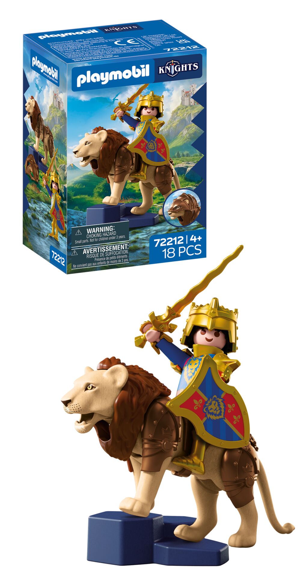 Spielset, Playmobil, Ritter, Löwe, Pferd
