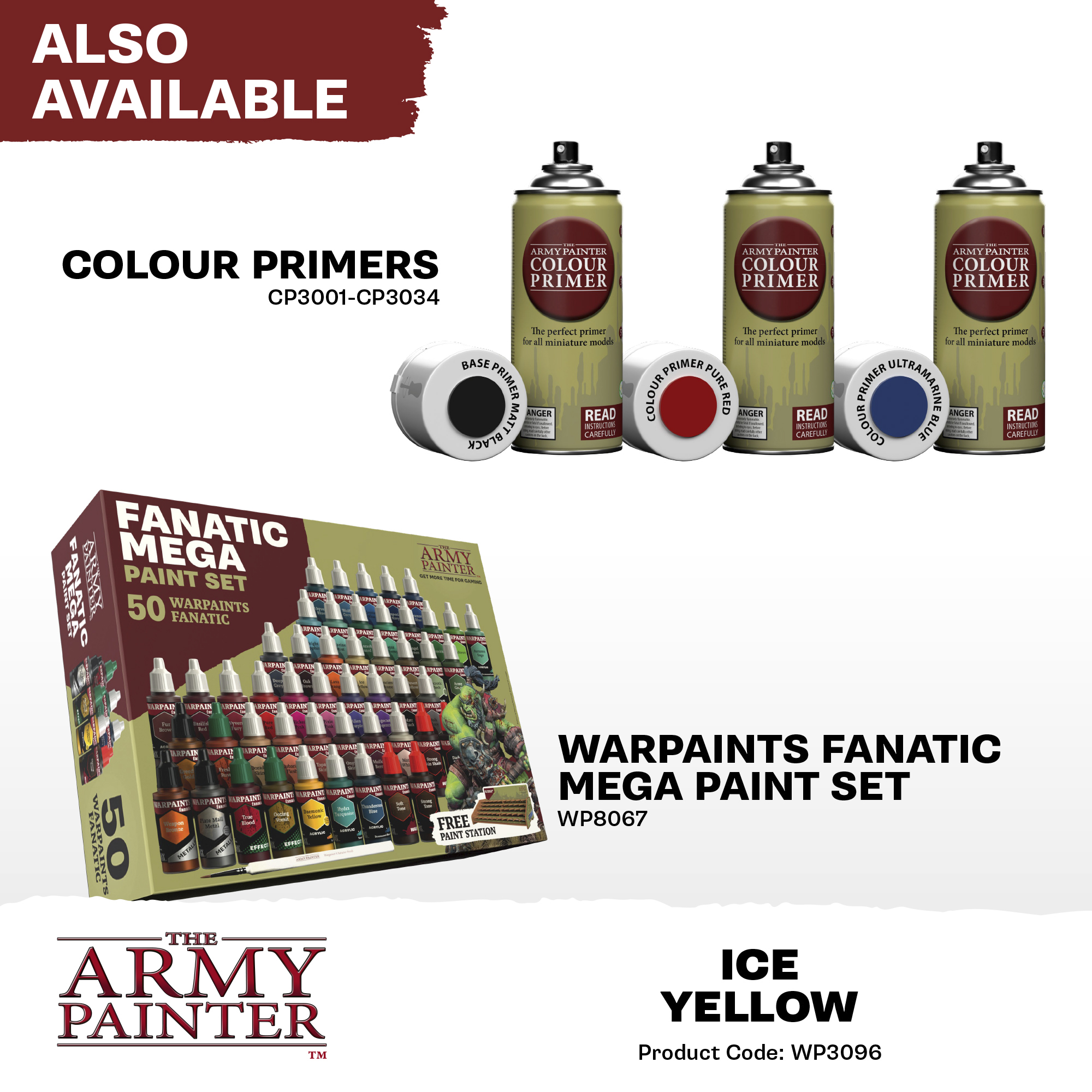 Army Painter: WP Fanatic - Ice Yellow Army Painter: WP Fanatic - Ice Yellow