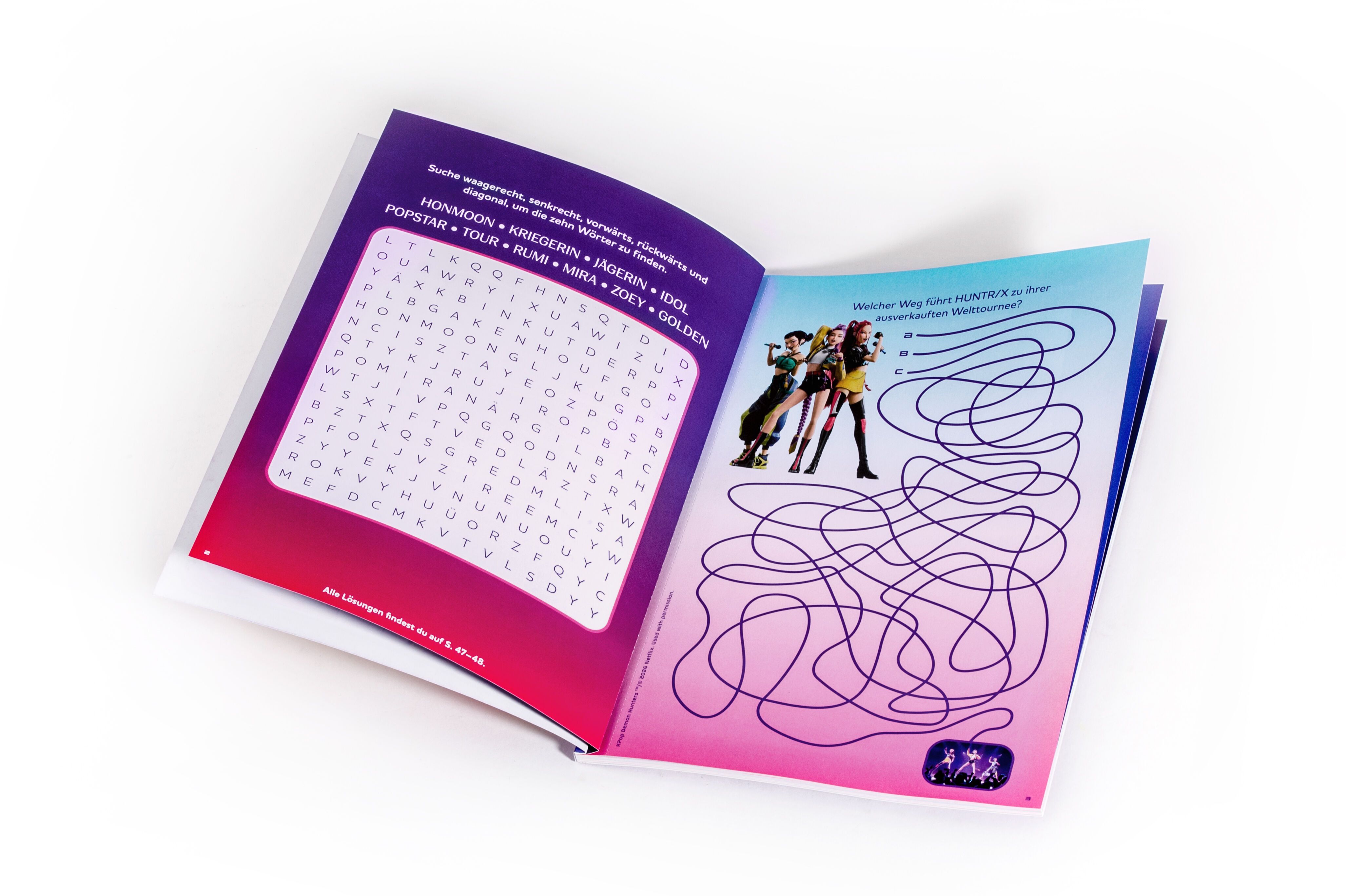 K-Pop Demon Hunters: Offizielles Activity Buch Puzzle, Magazin, Puzzle-Layout, Colorful, Kreuzworträtsel