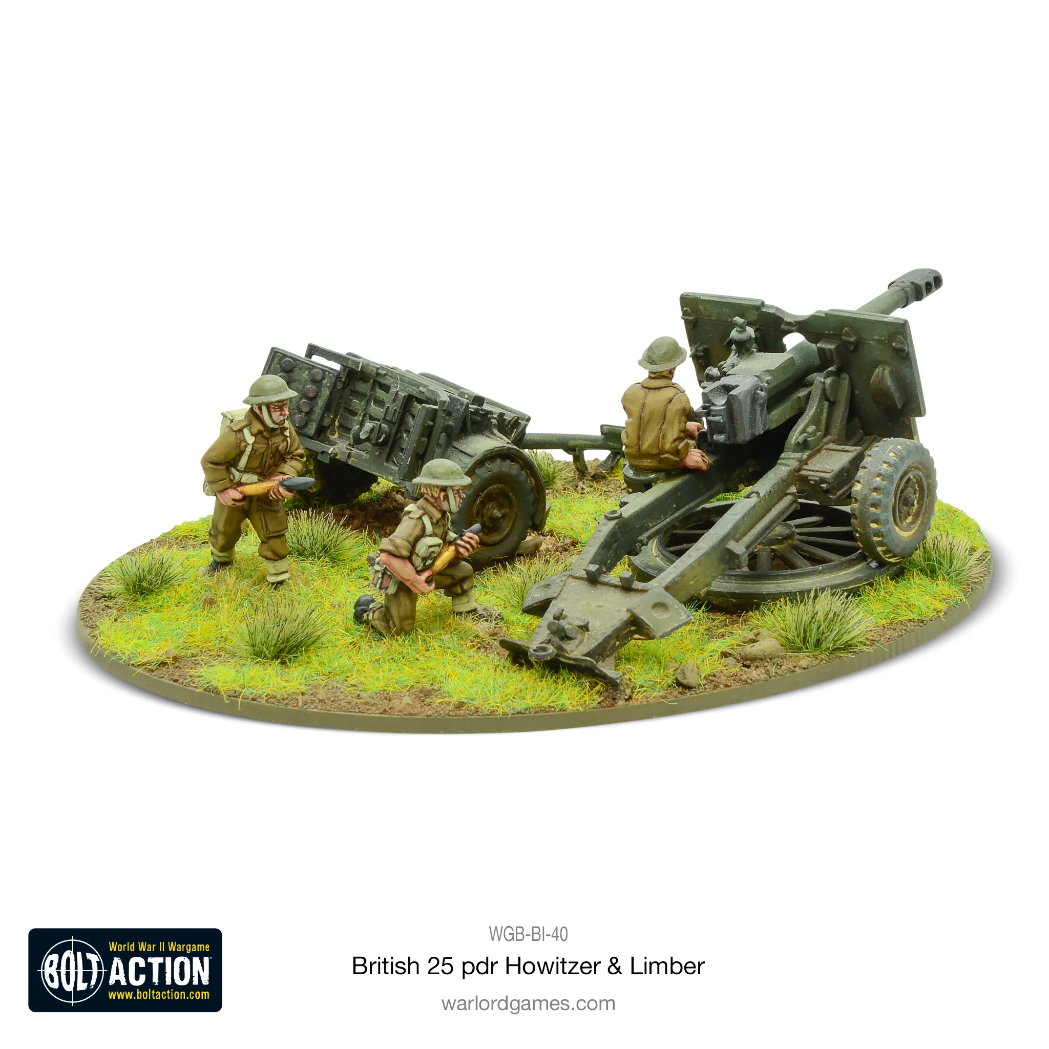 Bolt Action: Brtish - 25pdr Howitzer & Limber