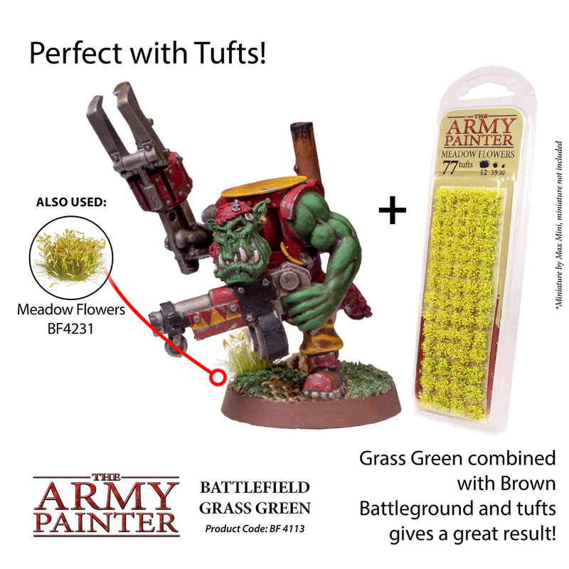 Army Painter: Battlefields - Gras Grün (Grass Green) neu