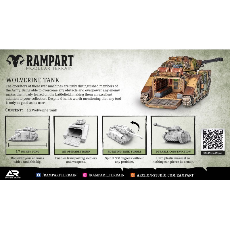 Dungeons & Lasers: Rampart - Wolverine Tank Dungeons & Lasers: Rampart - Wolverine Tank