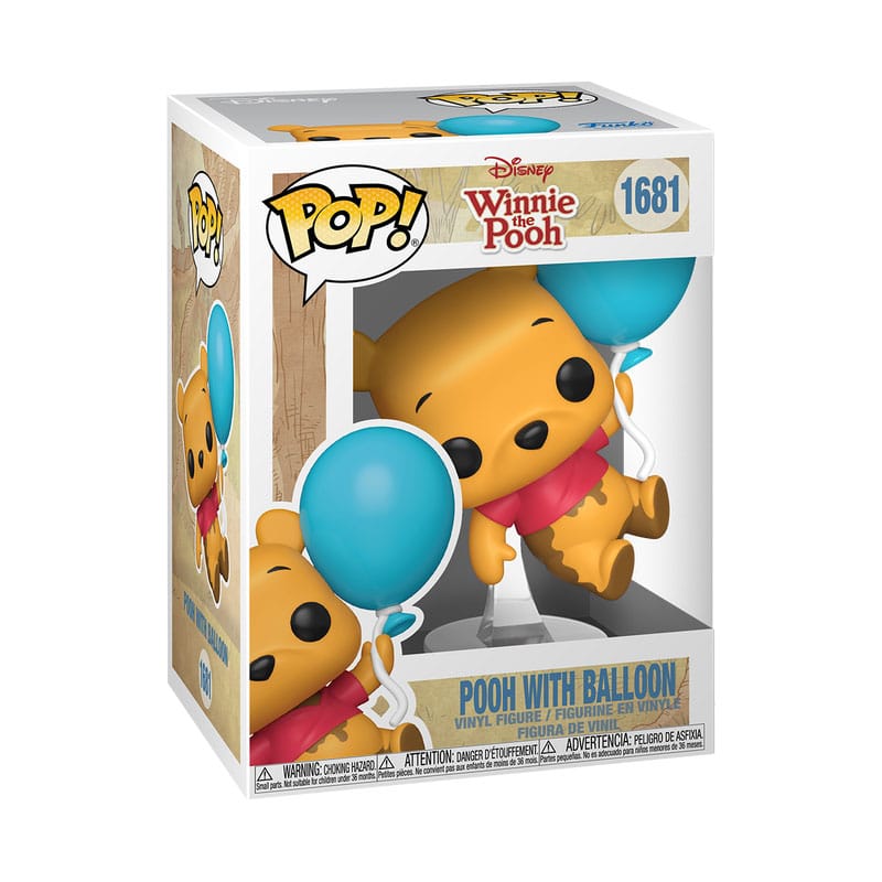 Winnie Pooh: POP Pooh with Balloon (1681) Figur, Winnie the Pooh, Ballon, Vinyl, Disney