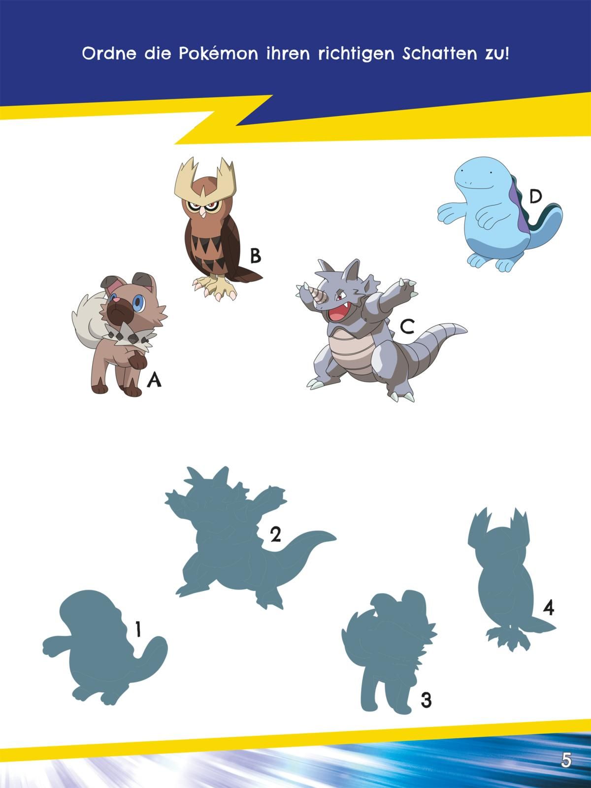 Pokémon Mein Sticker- und Malspaß pokemon, silhouette, figuren, spielzeug, kinder